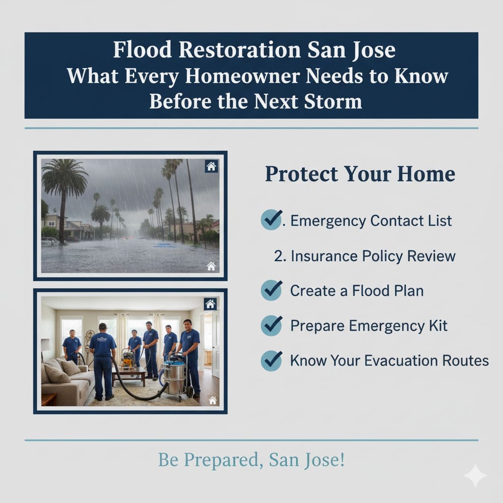 Flood Restoration San Jose: What Every Homeowner Needs to Know Before the Next Storm