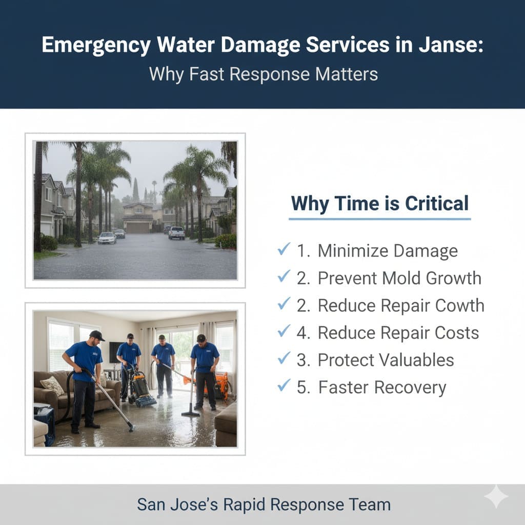 Emergency Water Damage Services in San Jose: Why Fast Response Matters